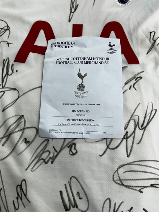 Full Squad Tottenham Hotspur - Signed Shirt/Jersey - With Club COA
