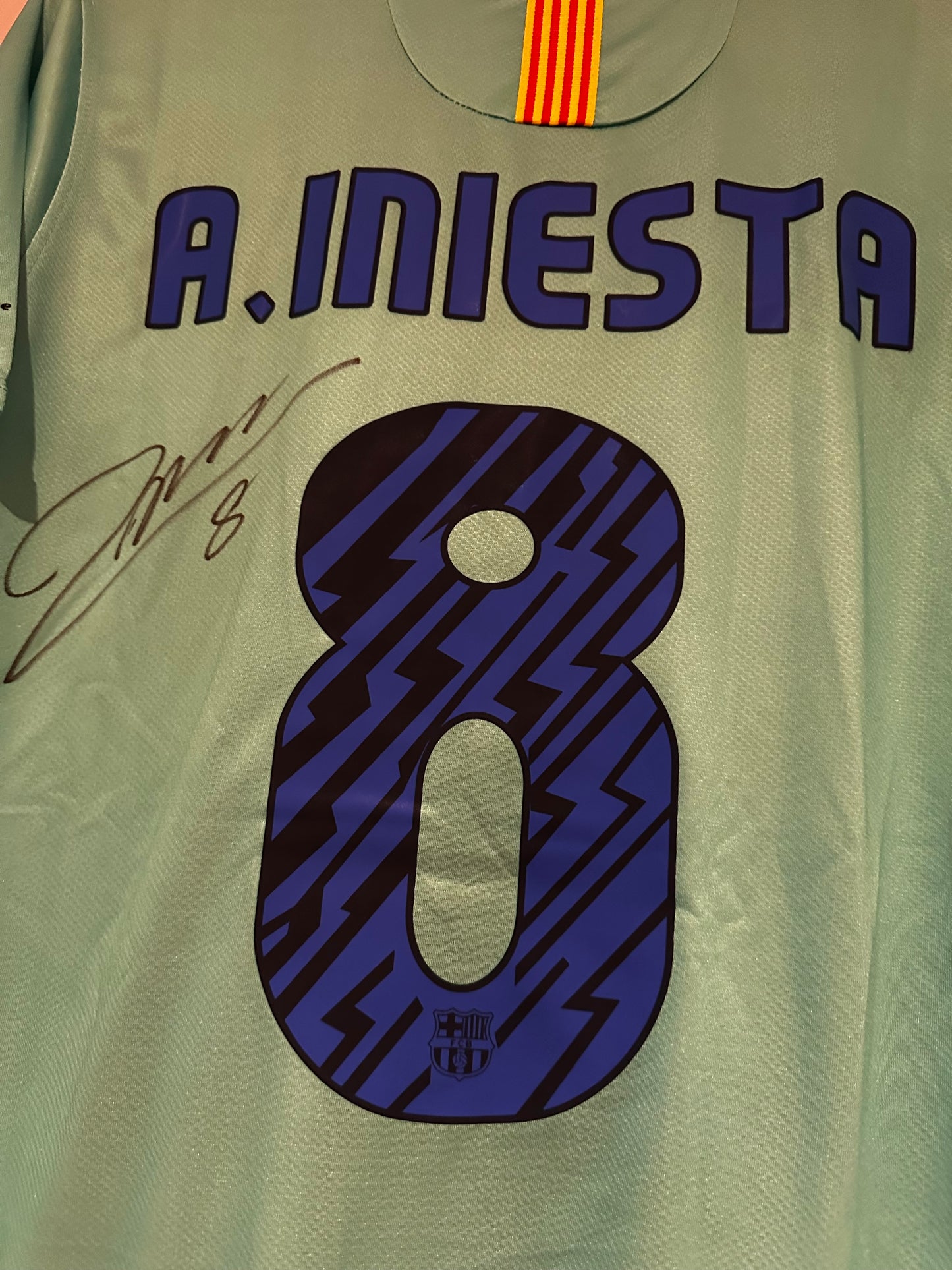 Andres Iniesta Fc Barcelona - Signed Shirt/Jersey - With Proof