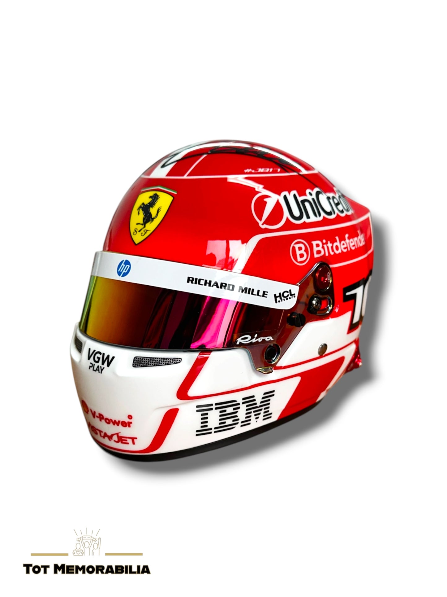 Charles Leclerc Ferrari - Signed Helmet - With Proof