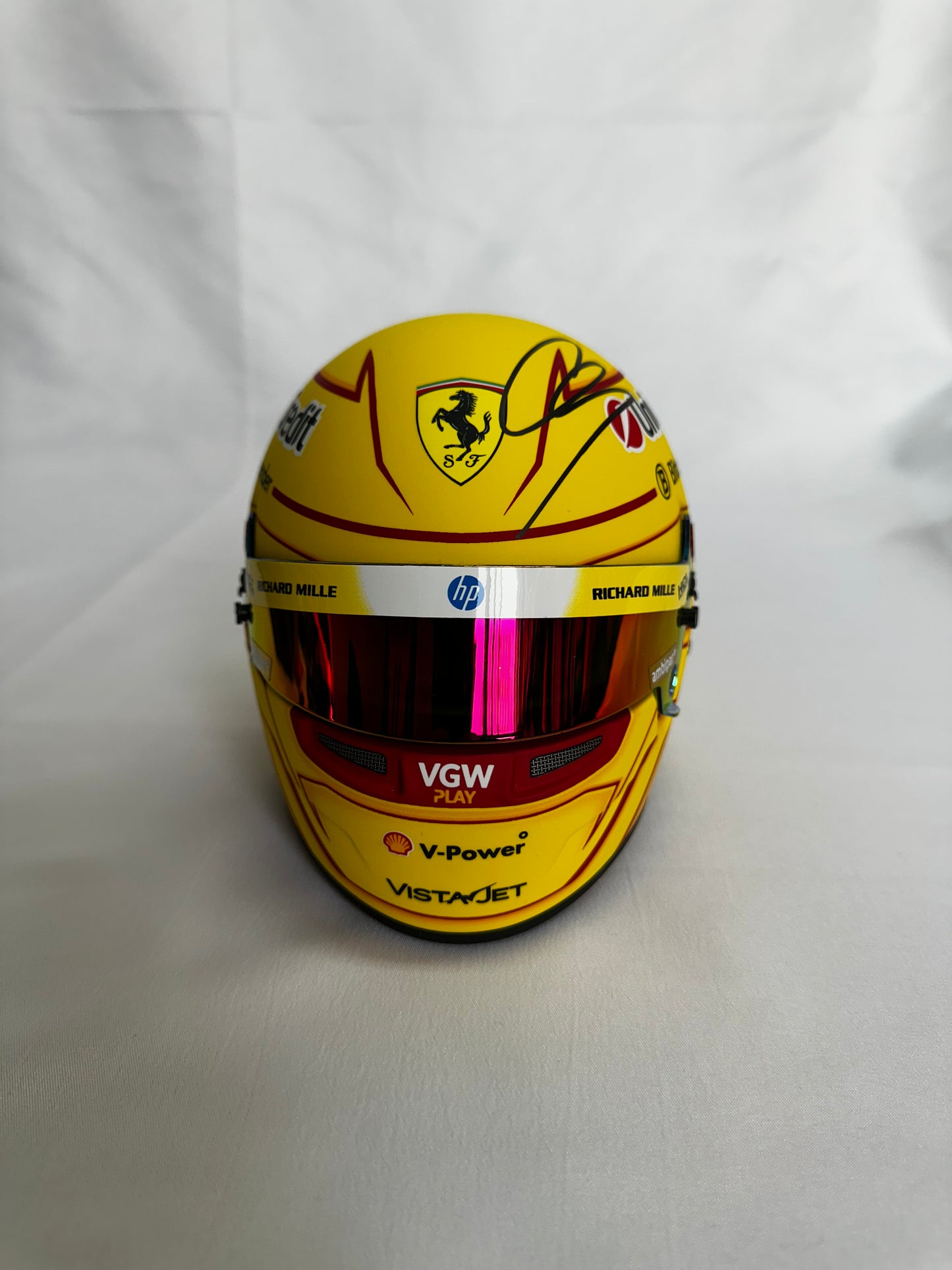 Lewis Hamilton Ferrari - Signed Helmet - With Proof