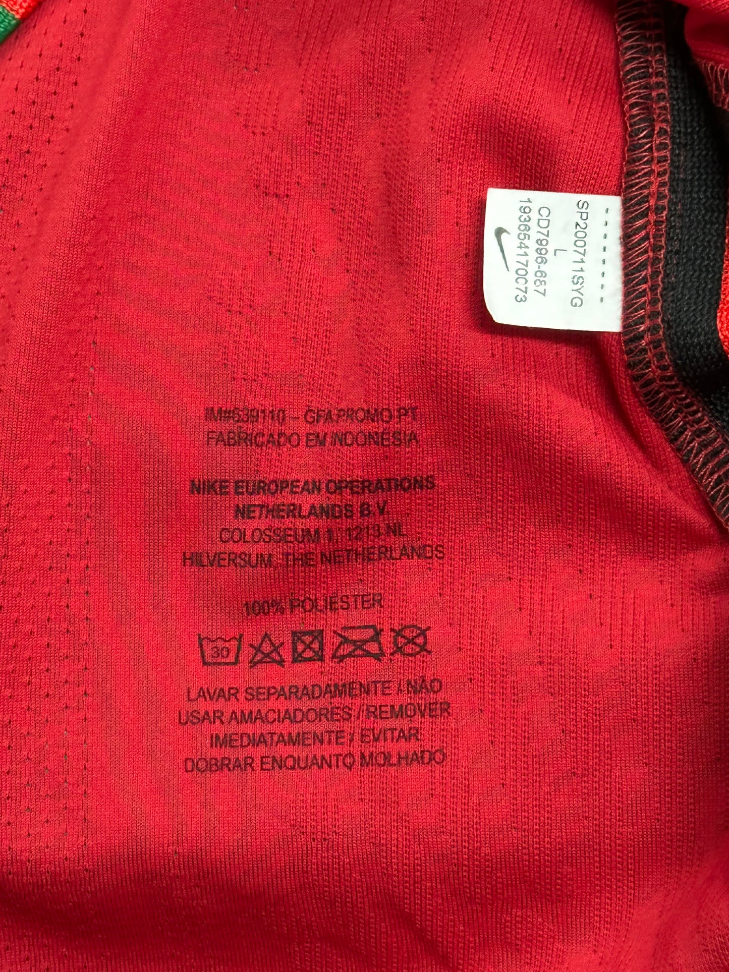 Cristiano Ronaldo Portugal - Signed & Match Issued Shirt/Jersey