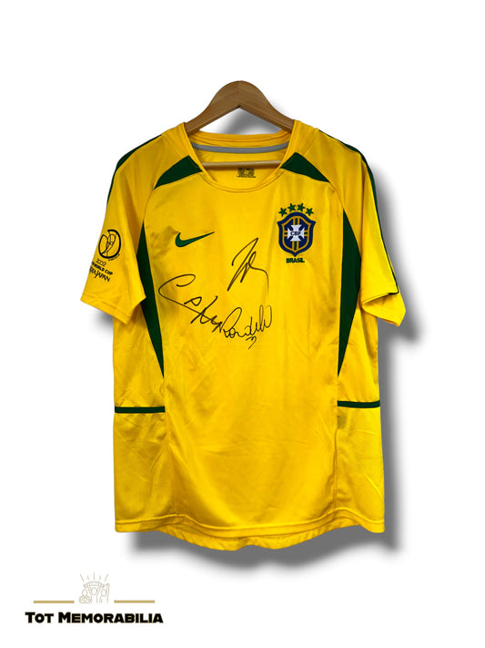 Ronaldo, Roberto Carlos & Cafu Brazil - Signed Shirt/Jersey - With Proof