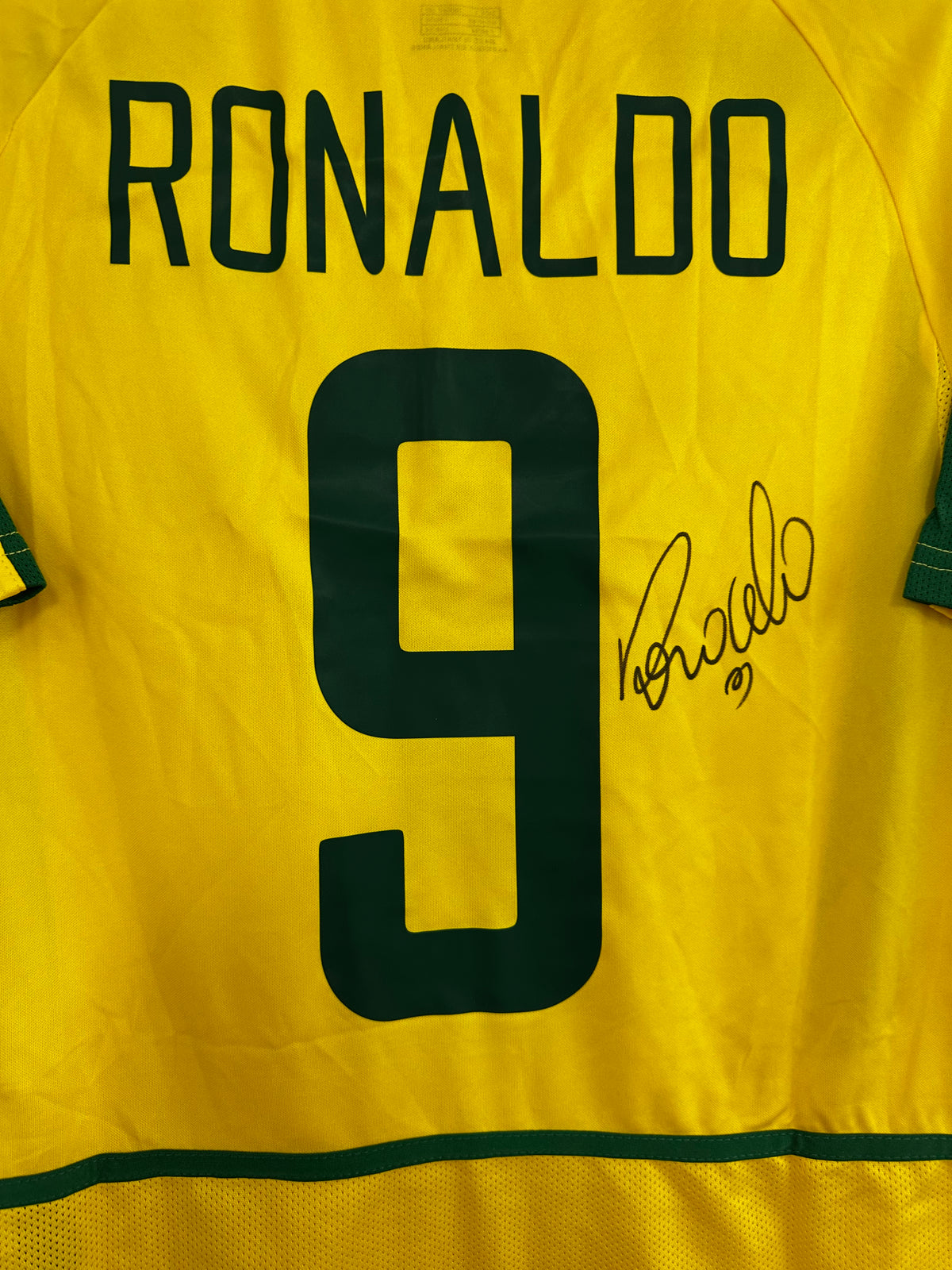 Ronaldo Nazario Brazil - Signed Shirt/Jersey - With Proof