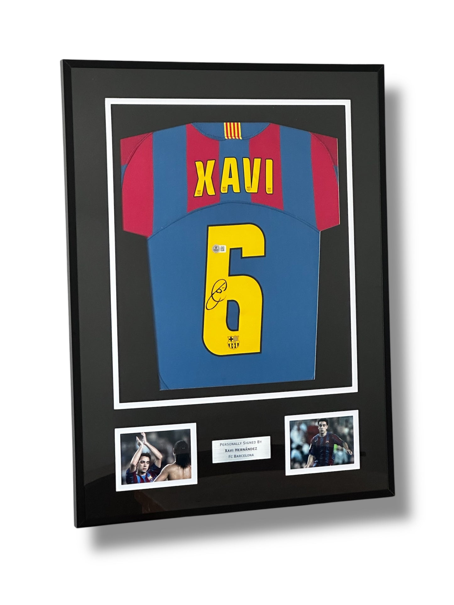 Xavi Hernandez Fc Barcelona - Signed & Framed - BECKETT COA