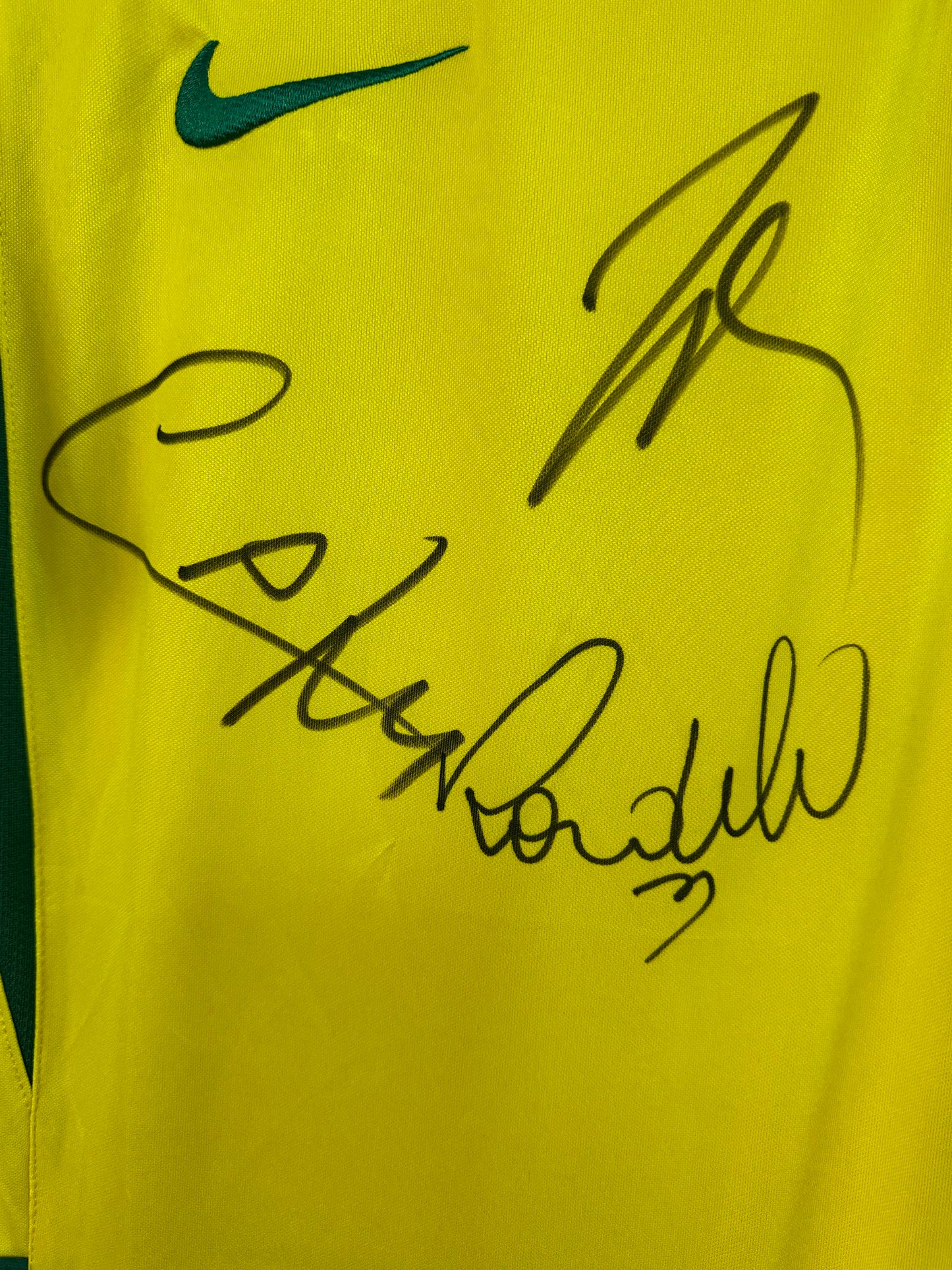 Ronaldo, Roberto Carlos & Cafu Brazil - Signed Shirt/Jersey - With Proof