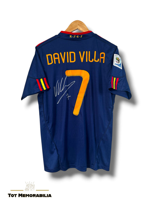 David Villa Spain - Signed Shirt/Jersey - With Proof