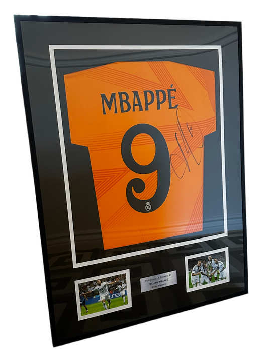 Kylian Mbappe Real Madrid - Signed & Framed Shirt/Jersey - VIDEO PROOF