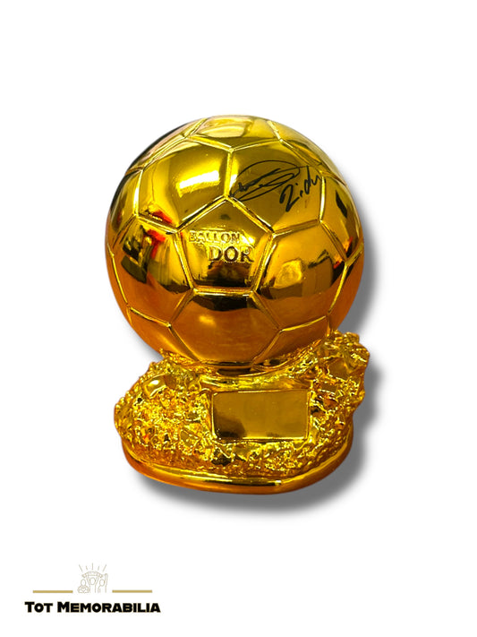 Zinedine Zidane Real Madrid - Signed Ballon D’or Trophy - With Proof