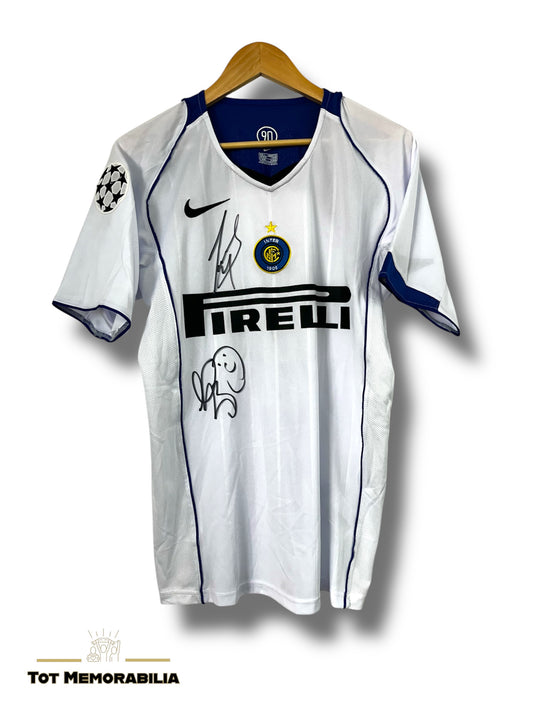 Javier Zanetti & Marco Materazzi Inter Milan - Signed Shirt/Jersey - Proof